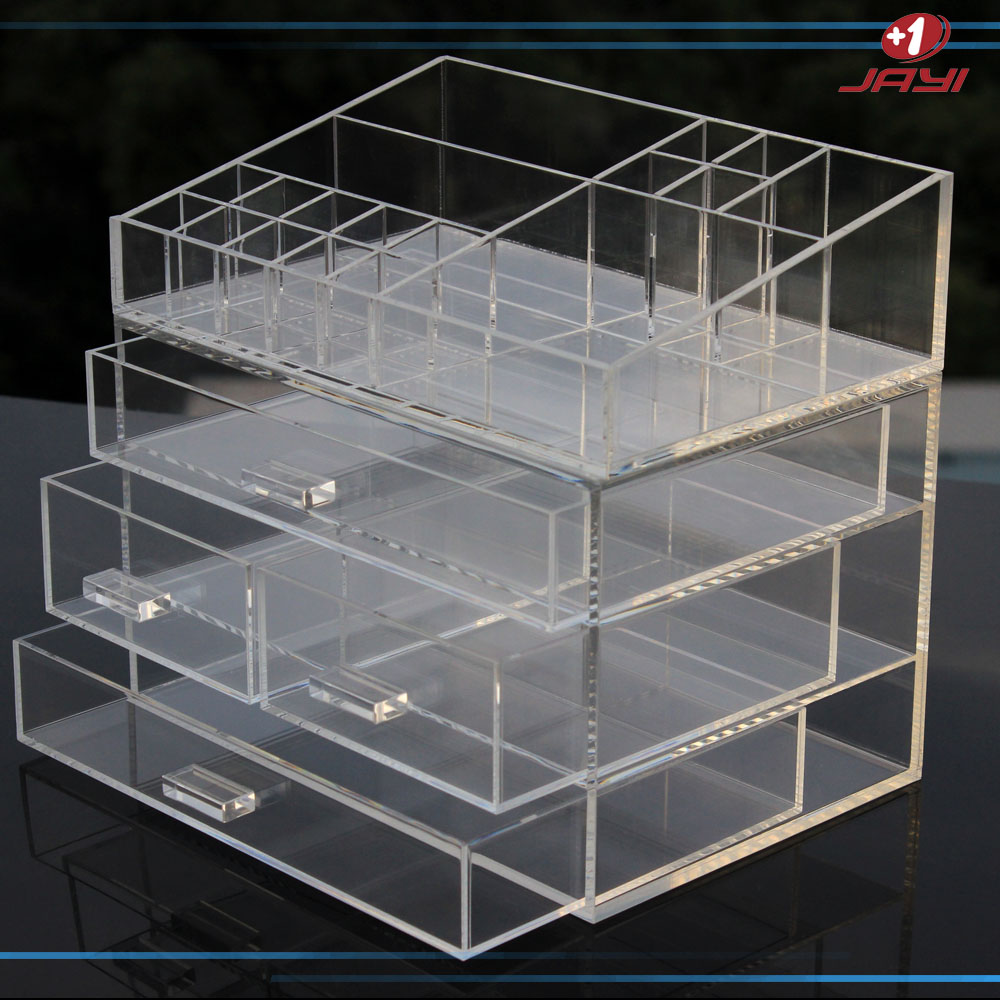 Drawer type acrylic cosmetic storage box